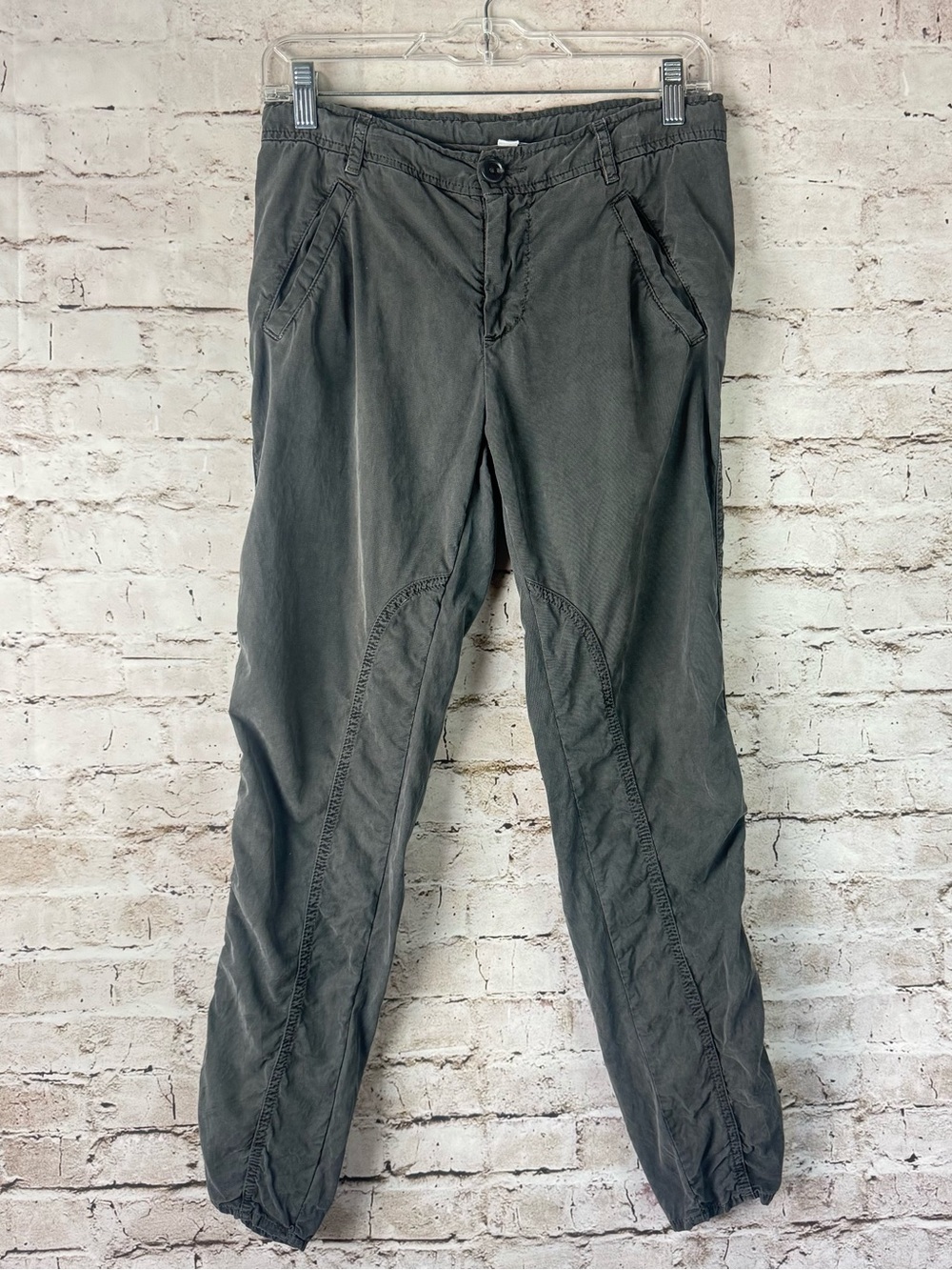 Standard James Perse Women's Size 0 XS Dark Grey Pants WAM1474 Tencel Cotton